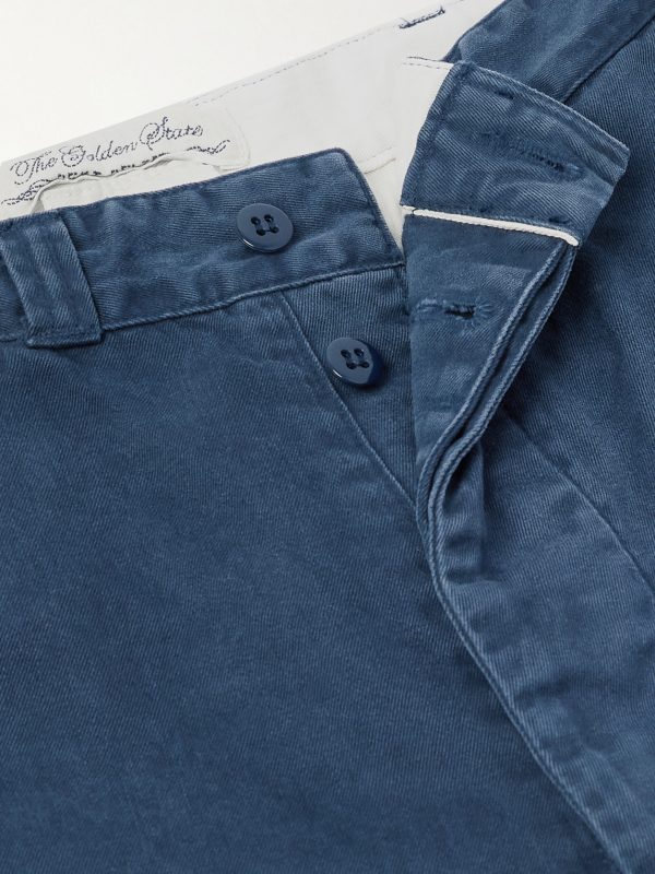 Straight-Leg Cotton-Twill Trousers - E1 Straight-Leg Cotton-Twill Trousers - E1