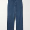 Straight-Leg Cotton-Twill Trousers Straight-Leg Cotton-Twill Trousers