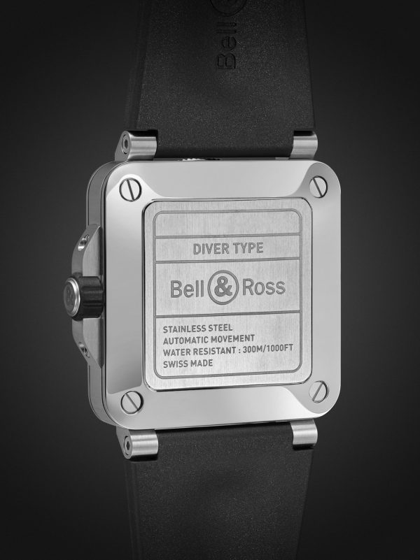 BR-03 Diver Automatic 42mm Stainless Steel and Rubber Watch, Ref. No. BR03A-D-BL-ST/SRB - BK