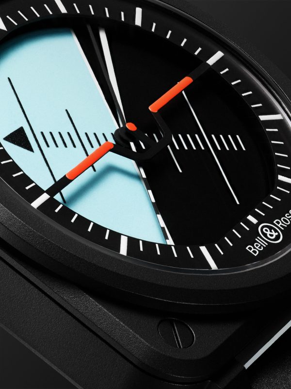 BR-03 Horizon Limited Edition Automatic 41mm Ceramic and Rubber Watch, Ref. No. BR03A-HRZ-CE/SRB - CU BR-03 Horizon Limited Edition Automatic 41mm Ceramic and Rubber Watch, Ref. No. BR03A-HRZ-CE/SRB - CU