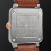 BR-03 Automatic 41mm 18-Karat Rose Gold, Steel and Leather Watch, Ref. No. BR03A-WH-STPG/SCA - BK