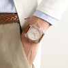 BR-03 Automatic 41mm 18-Karat Rose Gold, Steel and Leather Watch, Ref. No. BR03A-WH-STPG/SCA - OU