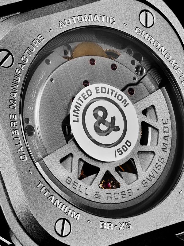 BR-X5 Racing Limited Edition Automatic Chronometer 41mm Steel and Rubber Watch, Ref. No. BRX5R-RAC-TI/SRB - E1 BR-X5 Racing Limited Edition Automatic Chronometer 41mm Steel and Rubber Watch, Ref. No. BRX5R-RAC-TI/SRB - E1