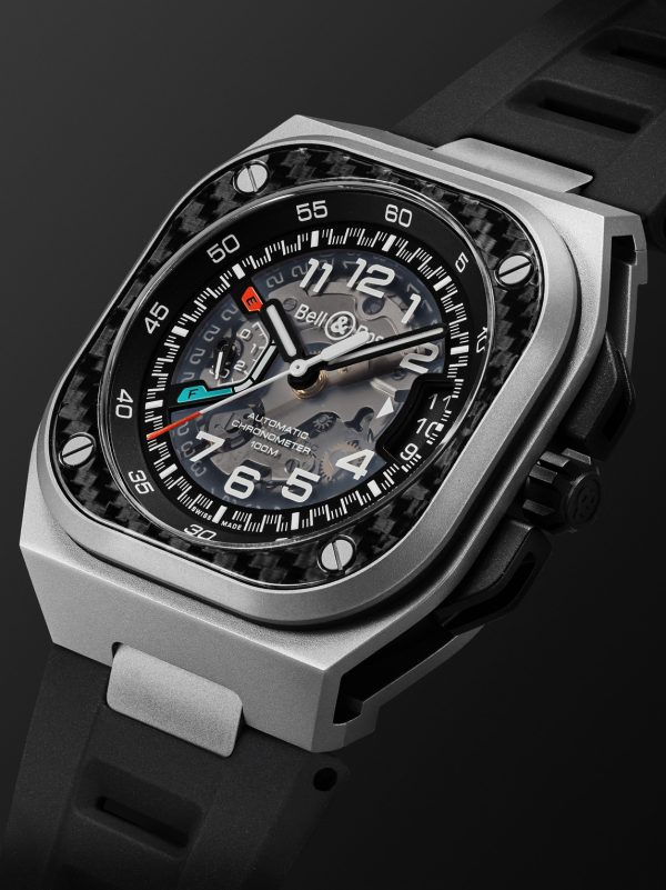 BR-X5 Racing Limited Edition Automatic Chronometer 41mm Steel and Rubber Watch, Ref. No. BRX5R-RAC-TI/SRB - FR BR-X5 Racing Limited Edition Automatic Chronometer 41mm Steel and Rubber Watch, Ref. No. BRX5R-RAC-TI/SRB - FR
