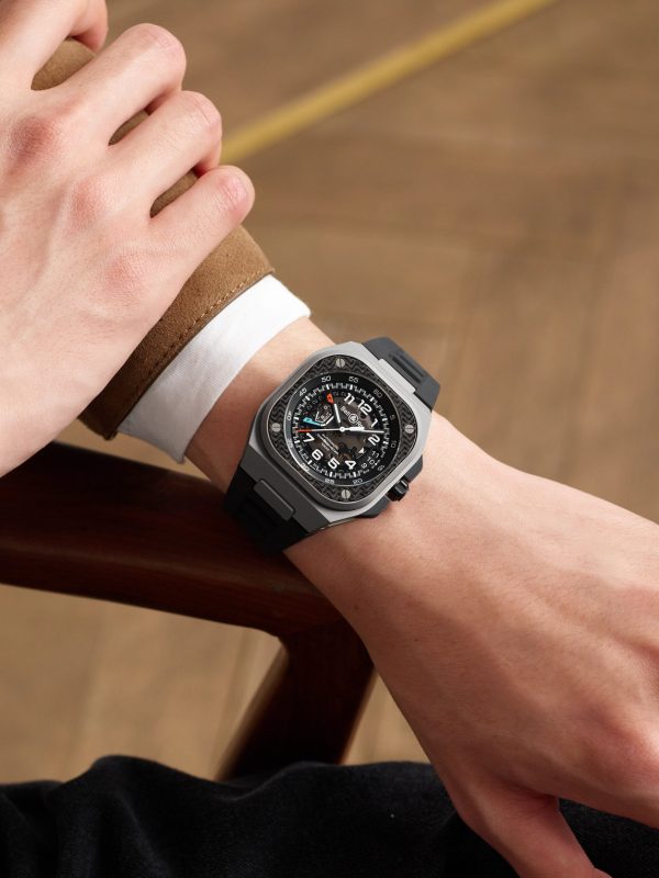 BR-X5 Racing Limited Edition Automatic Chronometer 41mm Steel and Rubber Watch, Ref. No. BRX5R-RAC-TI/SRB - OU BR-X5 Racing Limited Edition Automatic Chronometer 41mm Steel and Rubber Watch, Ref. No. BRX5R-RAC-TI/SRB - OU