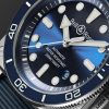 BR-03 Diver Automatic 42mm Stainless Steel and Rubber Watch, Ref. No. BR03A-D-BLU-ST/SRB - CU