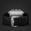 BR 03 Automatic Chronograph 42mm Stainless Steel and Leather Watch, Ref. No. BR0394-BLC-ST/SCA - E2 BR 03 Automatic Chronograph 42mm Stainless Steel and Leather Watch, Ref. No. BR0394-BLC-ST/SCA - E2