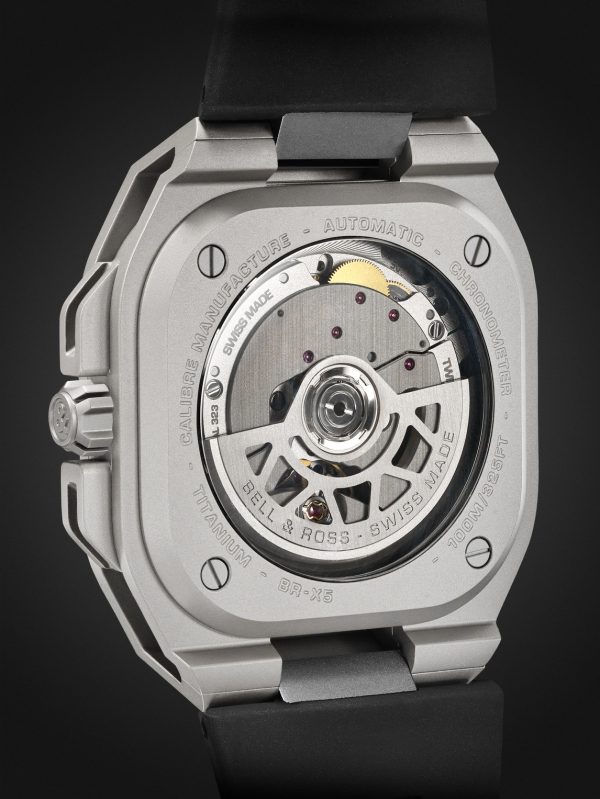 BR-X5 Automatic Chronometer 41mm Titanium and Rubber Watch, Ref. No. BRX5R-BL-TI/SRB - BK BR-X5 Automatic Chronometer 41mm Titanium and Rubber Watch, Ref. No. BRX5R-BL-TI/SRB - BK