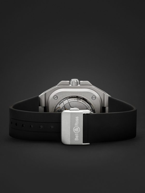 BR-X5 Automatic Chronometer 41mm Titanium and Rubber Watch, Ref. No. BRX5R-BL-TI/SRB - E2 BR-X5 Automatic Chronometer 41mm Titanium and Rubber Watch, Ref. No. BRX5R-BL-TI/SRB - E2