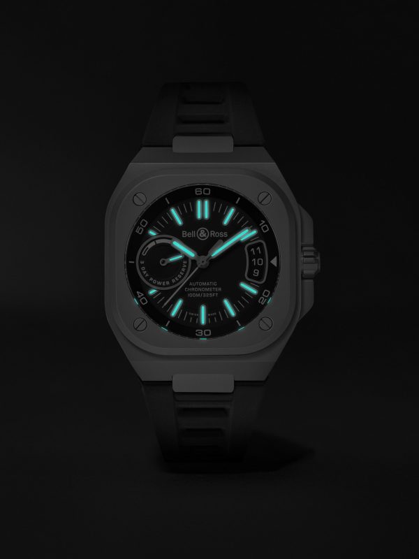 BR-X5 Automatic Chronometer 41mm Titanium and Rubber Watch, Ref. No. BRX5R-BL-TI/SRB - E5 BR-X5 Automatic Chronometer 41mm Titanium and Rubber Watch, Ref. No. BRX5R-BL-TI/SRB - E5