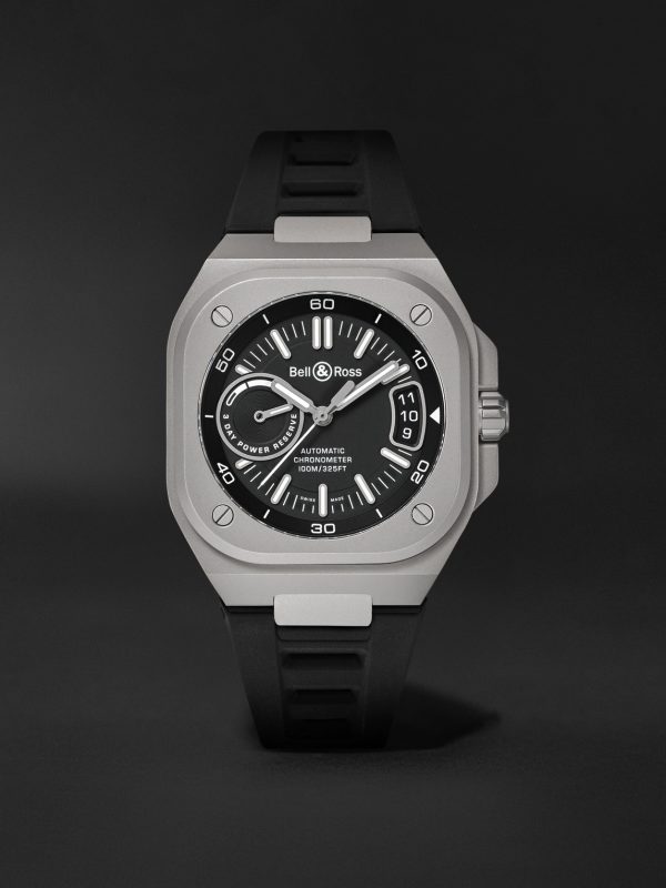 BR-X5 Automatic Chronometer 41mm Titanium and Rubber Watch, Ref. No. BRX5R-BL-TI/SRB BR-X5 Automatic Chronometer 41mm Titanium and Rubber Watch, Ref. No. BRX5R-BL-TI/SRB