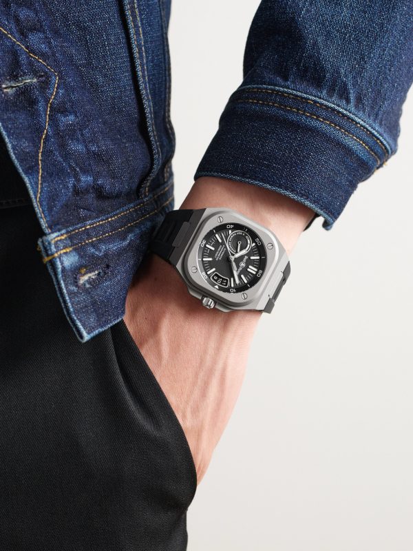 BR-X5 Automatic Chronometer 41mm Titanium and Rubber Watch, Ref. No. BRX5R-BL-TI/SRB - OU BR-X5 Automatic Chronometer 41mm Titanium and Rubber Watch, Ref. No. BRX5R-BL-TI/SRB - OU