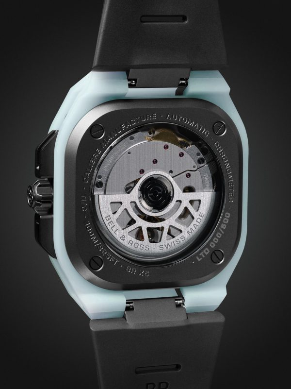 BR-X5 Lum Automatic 41mm Titanium and Rubber Watch, Ref. No. BRX5R-BLUM-TC/SRB - BK