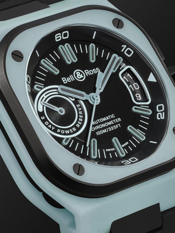 BR-X5 Lum Automatic 41mm Titanium and Rubber Watch, Ref. No. BRX5R-BLUM-TC/SRB - CU