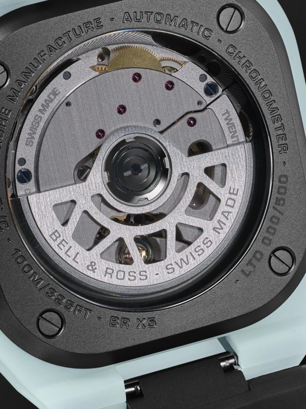 BR-X5 Lum Automatic 41mm Titanium and Rubber Watch, Ref. No. BRX5R-BLUM-TC/SRB - E1