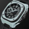 BR-X5 Lum Automatic 41mm Titanium and Rubber Watch, Ref. No. BRX5R-BLUM-TC/SRB - FR