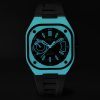 BR-X5 Lum Automatic 41mm Titanium and Rubber Watch, Ref. No. BRX5R-BLUM-TC/SRB - OU