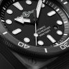 BR-03 Diver Automatic 42mm Ceramic and Rubber Watch, Ref. No. BR03A-D-BL-CE/SRB - CU