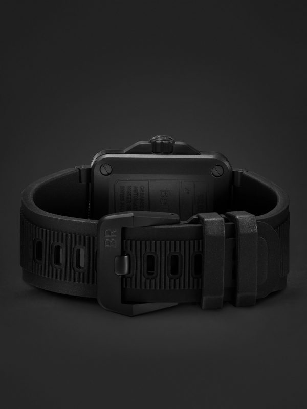 BR-03 Diver Automatic 42mm Ceramic and Rubber Watch, Ref. No. BR03A-D-BL-CE/SRB - E2
