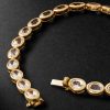 18-Karat Yellow Gold Topaz Tennis Bracelet - BK
