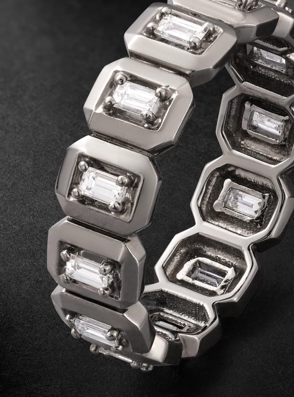 Bezel & Beyond 18-Karat Blackened Gold Diamond Ring - CU Bezel & Beyond 18-Karat Blackened Gold Diamond Ring - CU