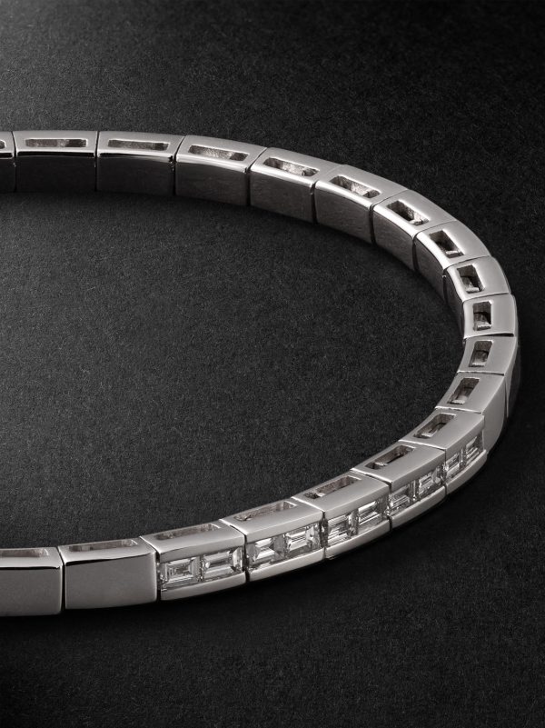 18-Karat White Gold Diamond Bracelet - CU