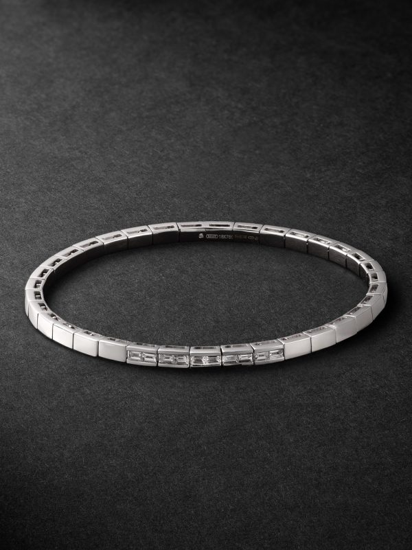 18-Karat White Gold Diamond Bracelet