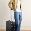 Odyssey 55cm Leather-Trimmed Intrecciato Polycarbonate Suitcase - OU Odyssey 55cm Leather-Trimmed Intrecciato Polycarbonate Suitcase - OU