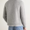 Alpaca-Blend Bouclé Zip-Up Cardigan - BK Alpaca-Blend Bouclé Zip-Up Cardigan - BK