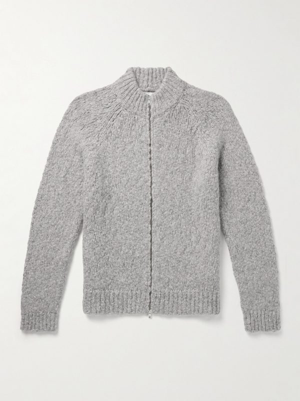 Alpaca-Blend Bouclé Zip-Up Cardigan Alpaca-Blend Bouclé Zip-Up Cardigan