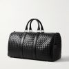Intrecciato Leather Weekend Bag - BK
