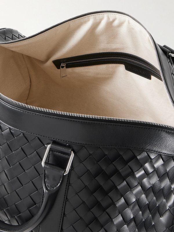 Intrecciato Leather Weekend Bag - E1