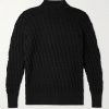 Stark Slim-Fit Cable-Knit Merino Wool Sweater