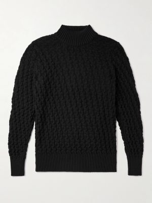 Stark Slim-Fit Cable-Knit Merino Wool Sweater
