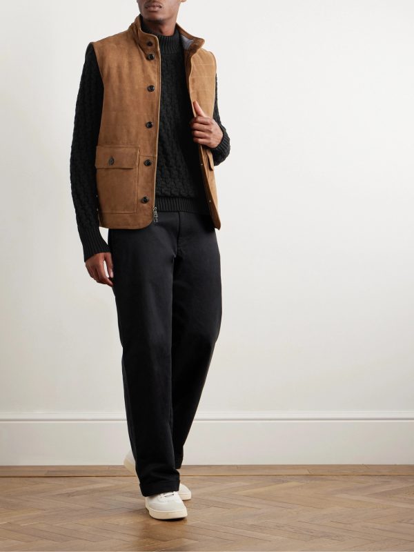 Stark Slim-Fit Cable-Knit Merino Wool Sweater - OU