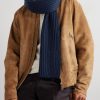 Ribbed Cashmere Scarf - OU Ribbed Cashmere Scarf - OU