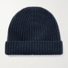Ribbed Cashmere Beanie