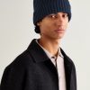 Ribbed Cashmere Beanie - OU