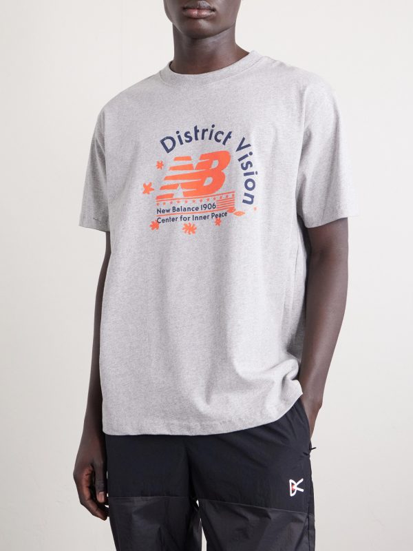 + New Balance Logo-Print Cotton-Jersey T-Shirt - FR