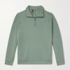 Smooth Spacer Stretch Recycled-Jersey Half-Zip Sweatshirt Smooth Spacer Stretch Recycled-Jersey Half-Zip Sweatshirt
