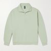 Steady State Cotton-Blend Jersey Half-Zip Sweatshirt Steady State Cotton-Blend Jersey Half-Zip Sweatshirt