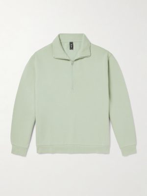 Steady State Cotton-Blend Jersey Half-Zip Sweatshirt Steady State Cotton-Blend Jersey Half-Zip Sweatshirt
