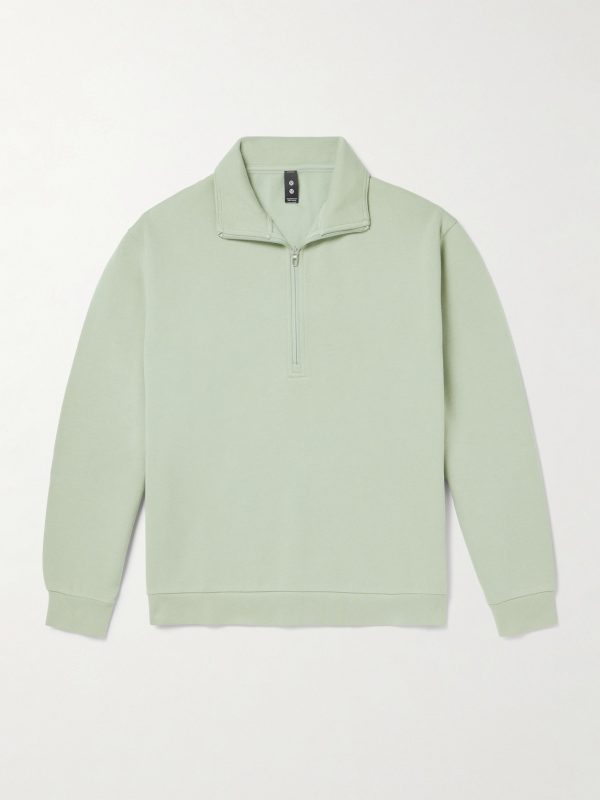 Steady State Cotton-Blend Jersey Half-Zip Sweatshirt Steady State Cotton-Blend Jersey Half-Zip Sweatshirt