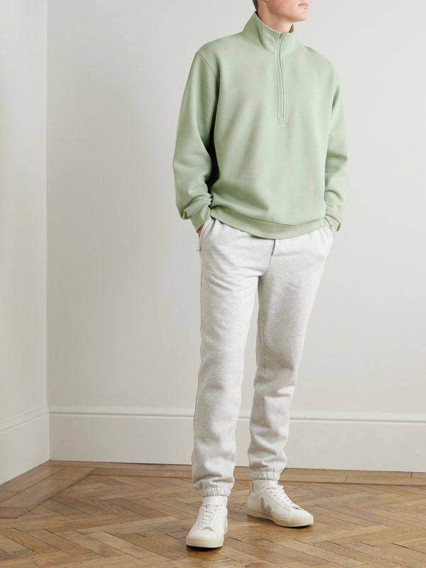 Steady State Cotton-Blend Jersey Half-Zip Sweatshirt - OU Steady State Cotton-Blend Jersey Half-Zip Sweatshirt - OU