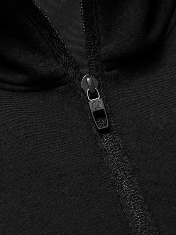 Smooth Spacer Stretch Recycled-Jersey Half-Zip Sweatshirt - CU Smooth Spacer Stretch Recycled-Jersey Half-Zip Sweatshirt - CU