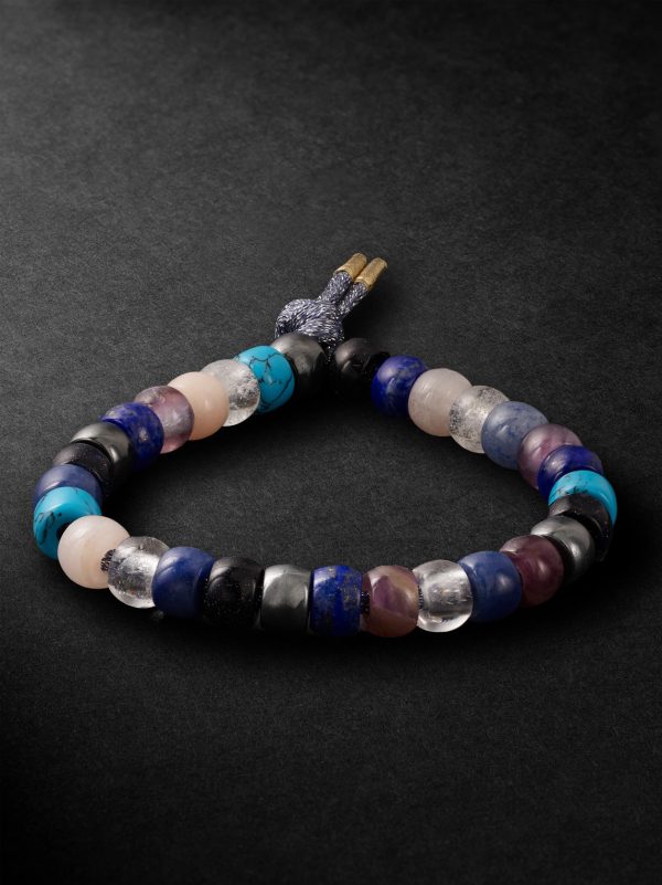 Firenze Forte 18-Karat Gold Multi-Stone Beaded Bracelet Firenze Forte 18-Karat Gold Multi-Stone Beaded Bracelet