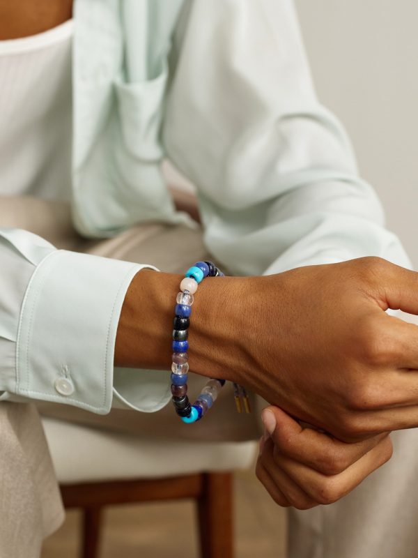 Firenze Forte 18-Karat Gold Multi-Stone Beaded Bracelet - OU Firenze Forte 18-Karat Gold Multi-Stone Beaded Bracelet - OU
