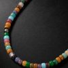 Moonbow 18-Karat Gold Multi-Stone Beaded Necklace