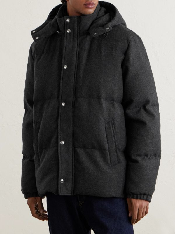 Quilted Flannel Down Jacket - FR