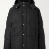 Quilted Flannel Down Jacket